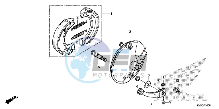 FRONT BRAKE PANEL