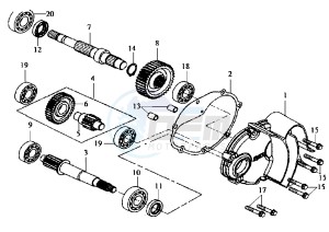 JOYRIDE - 150 cc drawing GEAR GROUP