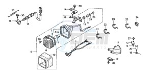 TRX350FM RANCHER 4X4 drawing STOP LIGHT SET