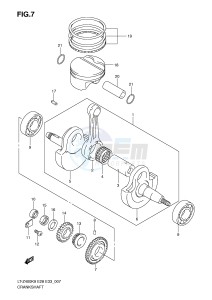 LT-Z400 (E28-E33) drawing CRANKSHAFT