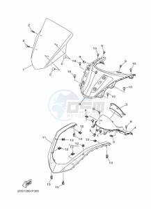 XC115F  (BL77) drawing STEERING HANDLE & CABLE