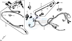 JOYRIDE 125 drawing ELECTRONIC PARTS