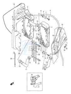 RMX250 (E28) drawing RADIATOR