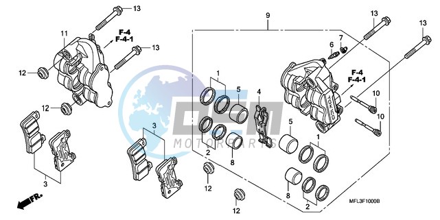 FRONT BRAKE CALIPER