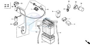 CB125T drawing BATTERY/C.D.I. UNIT