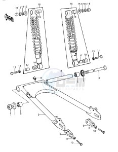 KZ 440 A [LTD] (A1) [LTD] drawing SWING ARM_SHOCK ABSORBERS -- 80 A1- -