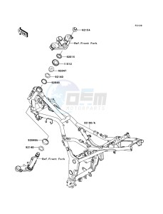 NINJA_250R EX250K9F GB XX (EU ME A(FRICA) drawing Frame