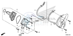 CBR1000SG CBR1000 - Fireblade SP Europe Direct - (ED) drawing WATER PUMP