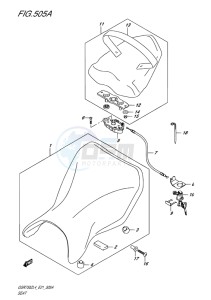 GSR750Z ABS EU drawing SEAT