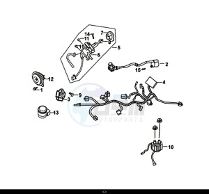 JET 4 50cc (AD05W8-EU) (E4) (L8) drawing WIRE HARNESS