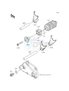 NINJA 250SL BX250AGF XX (EU ME A(FRICA) drawing Gear Change Drum/Shift Fork(s)