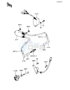 KZ 440 A [LTD] (A2-A4) [LTD] drawing IGNITION -- 81-83 A2_A3_A4- -