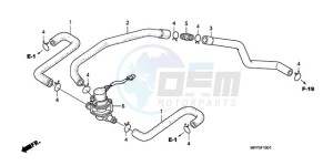 CB1300SA9 France - (F / ABS BCT CMF MME TWO) drawing AIR INJECTION CONTROL VALVE