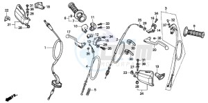 XR100R drawing SWITCH/CABLE