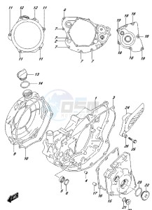 RM-Z250 drawing CRANKCASE COVER