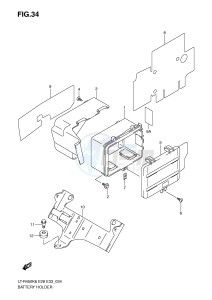 LT-R450 (E28-E33) drawing BATTERY HOLDER