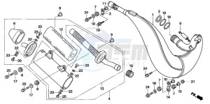 CR250R drawing EXPANSION CHAMBER (CR250R6,7)