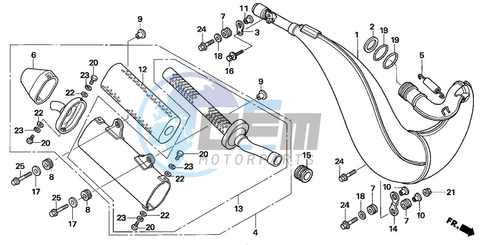 EXPANSION CHAMBER (CR250R6,7)