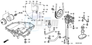 CB1100AD CB1100 ABS UK - (E) drawing OIL PAN/ OIL PUMP