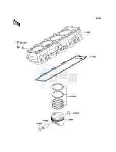 Z750 ABS ZR750MBF FR GB XX (EU ME A(FRICA) drawing Cylinder/Piston(s)