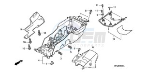 CBR1000RR9 France - (F / MME) drawing REAR FENDER (CBR1000RR)