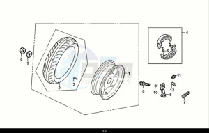 JET4 RX 50 (XE05W3-EU) (E5) (M1) drawing REAR WHEEL