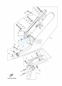 XTZ125E (1SBH) drawing EXHAUST