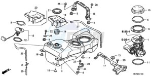 GL1800A Australia - (U) drawing FUEL TANK