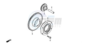 CBF600SA drawing STARTING CLUTCH (CBF600S6/SA6/N6/NA6)