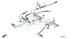 TRX250XA Australia - (U) drawing PEDAL/STEP