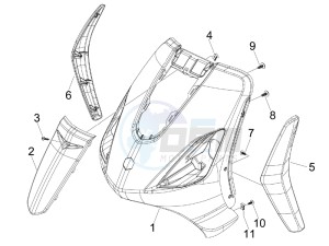 Fly 50 4t 4v (USA) drawing Front shield