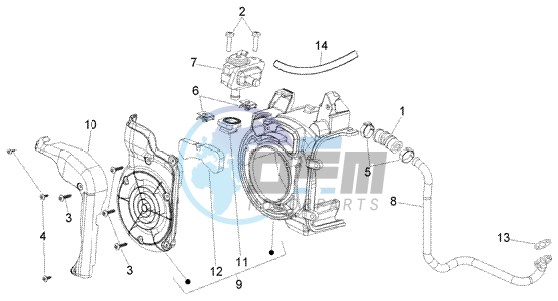 Secondary air box