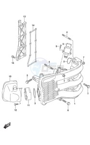 DF 50A drawing Intake Manifold/ Silencer/Exhaust Cover