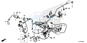 CBR125RTF CBR125RT UK - (E) drawing WIRE HARNESS