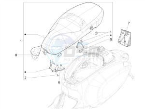 PRIMAVERA 125 4T 3V IGET ABS E4 (EMEA) drawing Saddle/seats