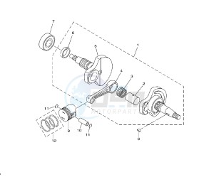 TT R 110 drawing CRANKSHAFT AND PISTON