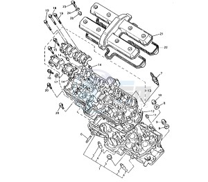 YZF SP 750 drawing CYLINDER HEAD