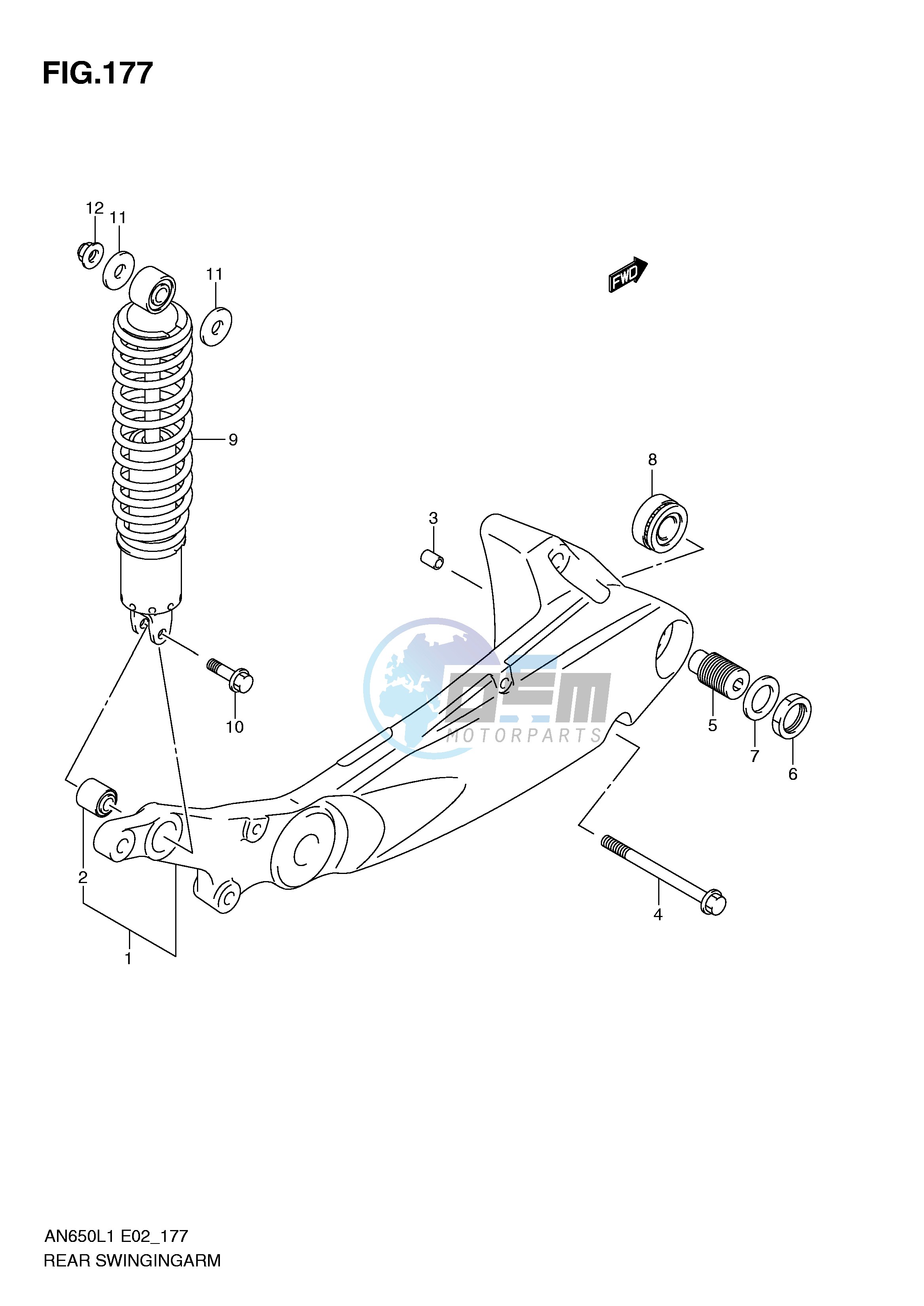 REAR SWINGING ARM