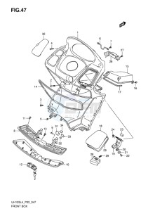 UH125 ABS BURGMAN EU drawing FRONT BOX