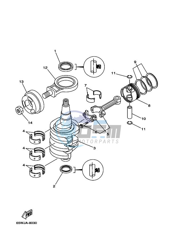 CRANKSHAFT--PISTON