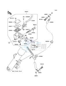 VN900_CLASSIC VN900B6F GB XX (EU ME A(FRICA) drawing Front Master Cylinder