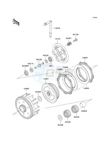 KX 85 A [KX85] (A1-A5) [KX85] drawing CLUTCH