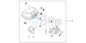 SH125 drawing TOP BOX 45L