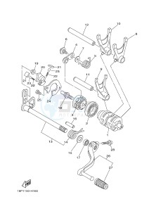 YFZ450R YFZ450RSSE YFZ450R SPECIAL EDITION (1TDA) drawing SHIFT CAM & FORK