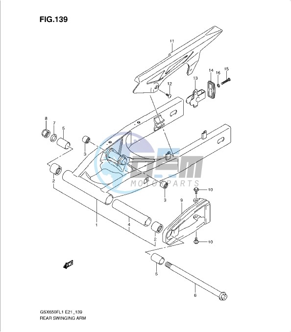 REAR SWINGING ARM