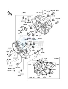 KVF360 4x4 KVF360A7F EU GB drawing Crankcase