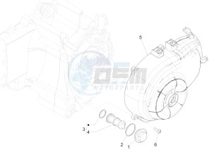 Liberty 50 iGet 4T 3V-2015-2017 (EMEA) drawing Flywheel magneto cover - Oil filter