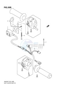 AN400 BURGMAN EU-UK drawing GRIP HEATER