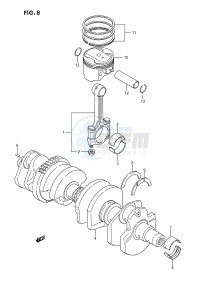 GSX1100 (E2) drawing CRANKSHAFT