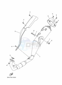 YZF125-A YZF-R125 (B5G3) drawing EXHAUST